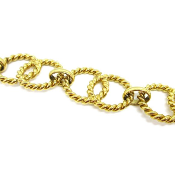 CHANEL CC Logos Medallion Charm Gold Chain Belt 25 - Picture 3 of 5